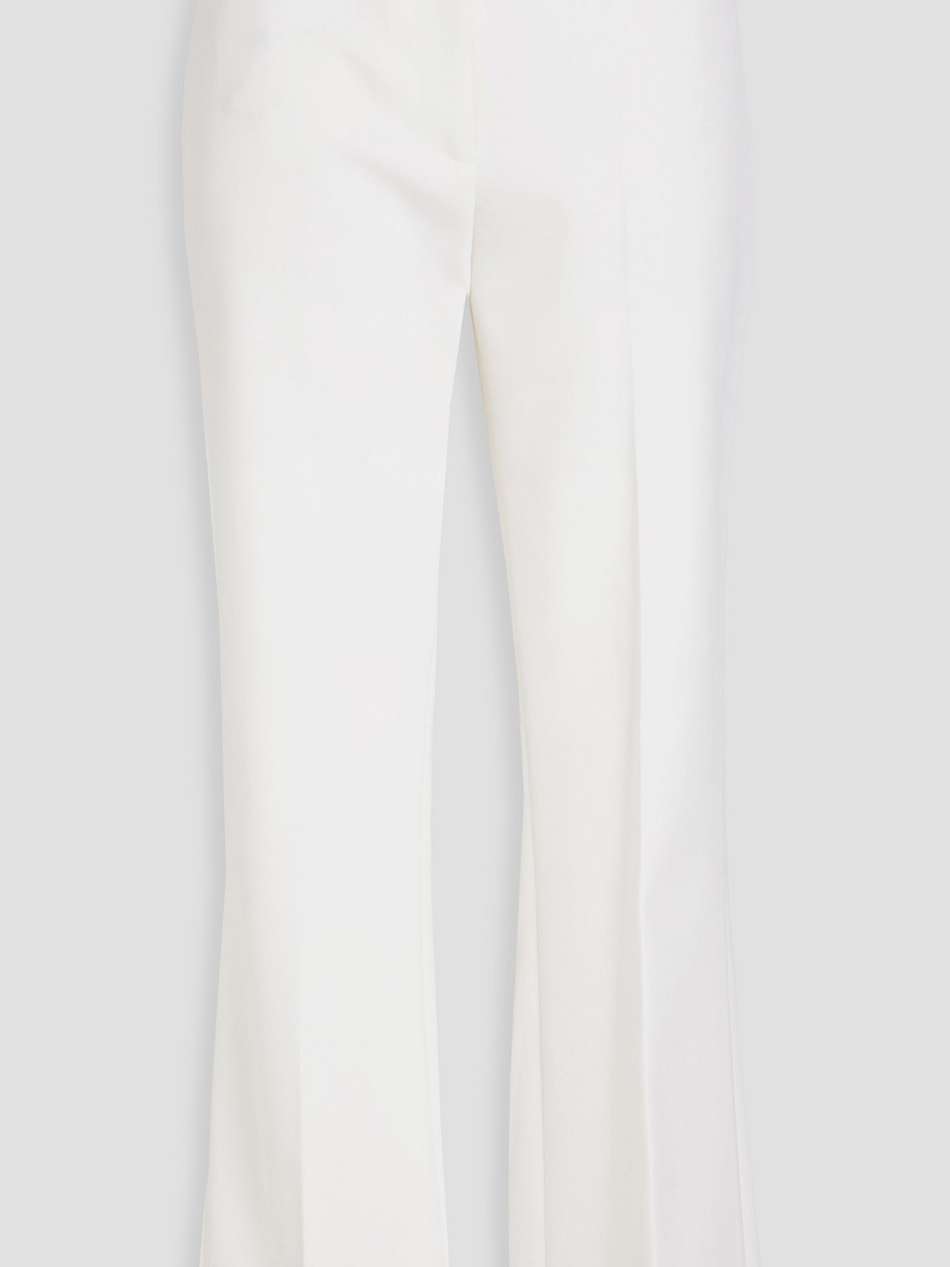 wool-twill straight-leg pants
