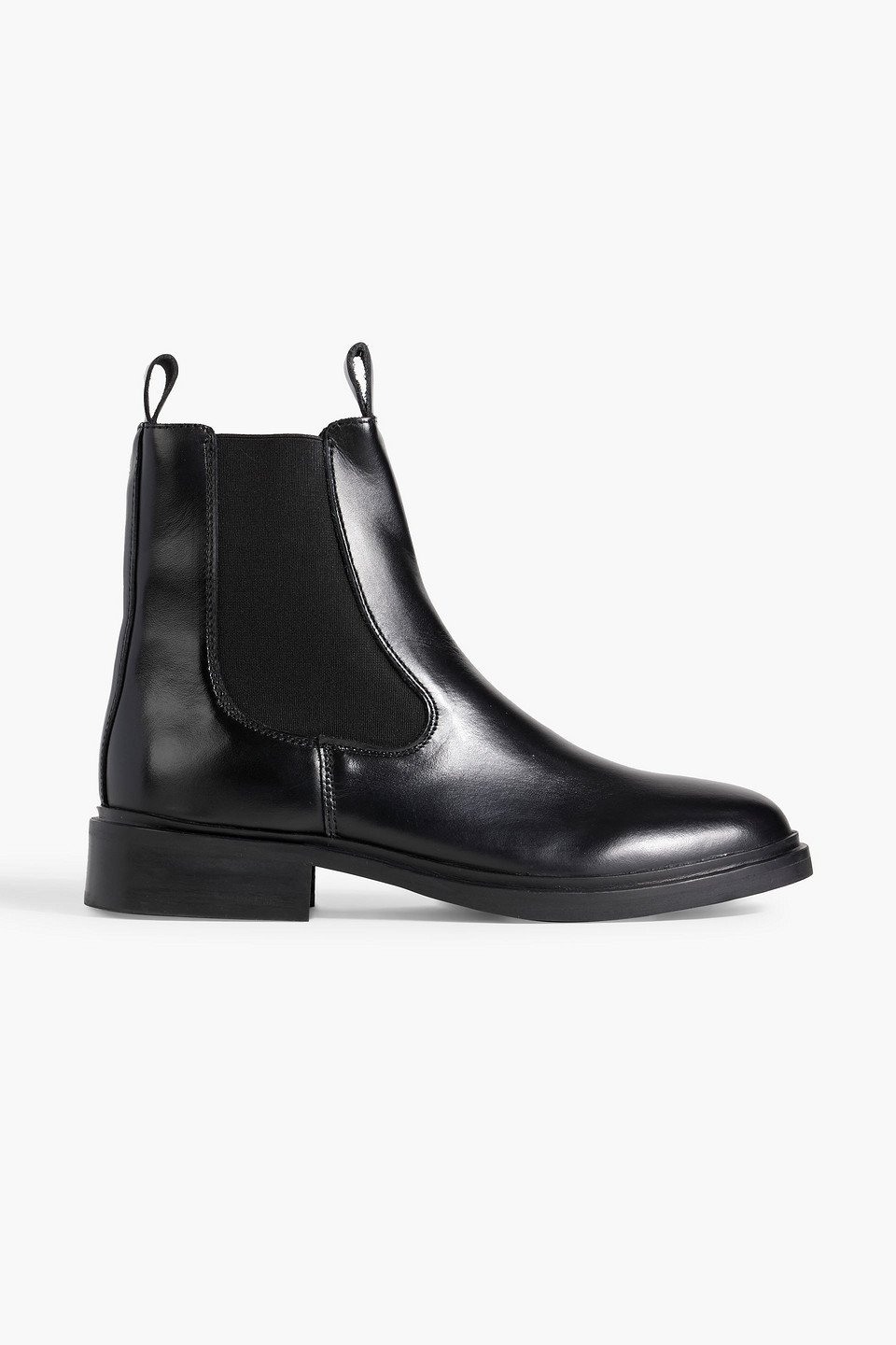 Iris & Ink Eileen Leather Chelsea Boots In Black