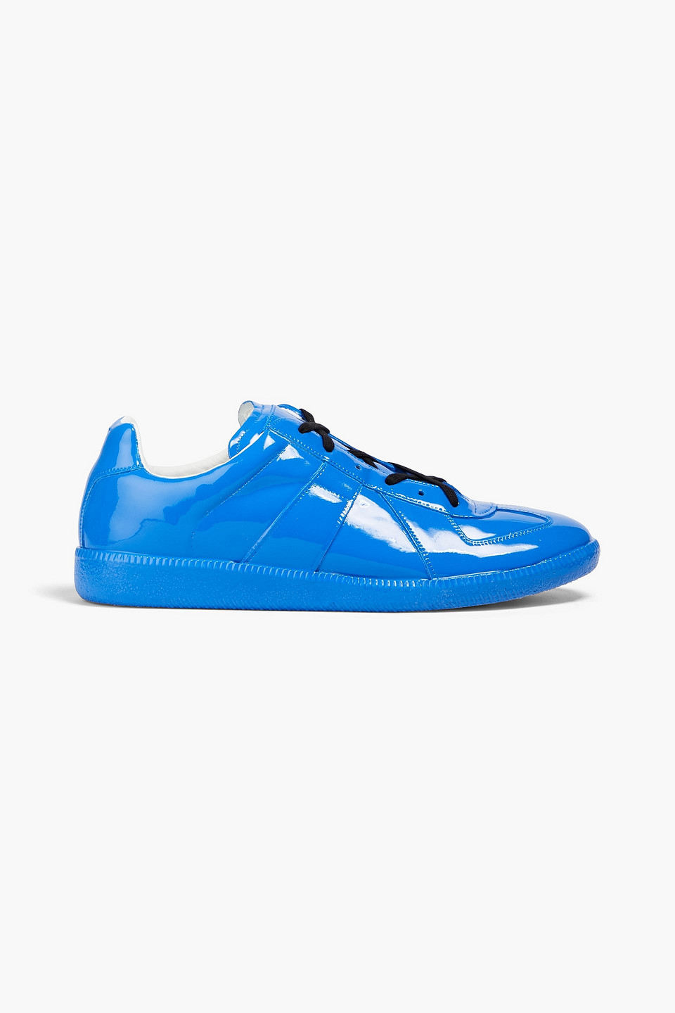 Maison Margiela - Replica faux patent-leather sneakers - Blue - EU 39