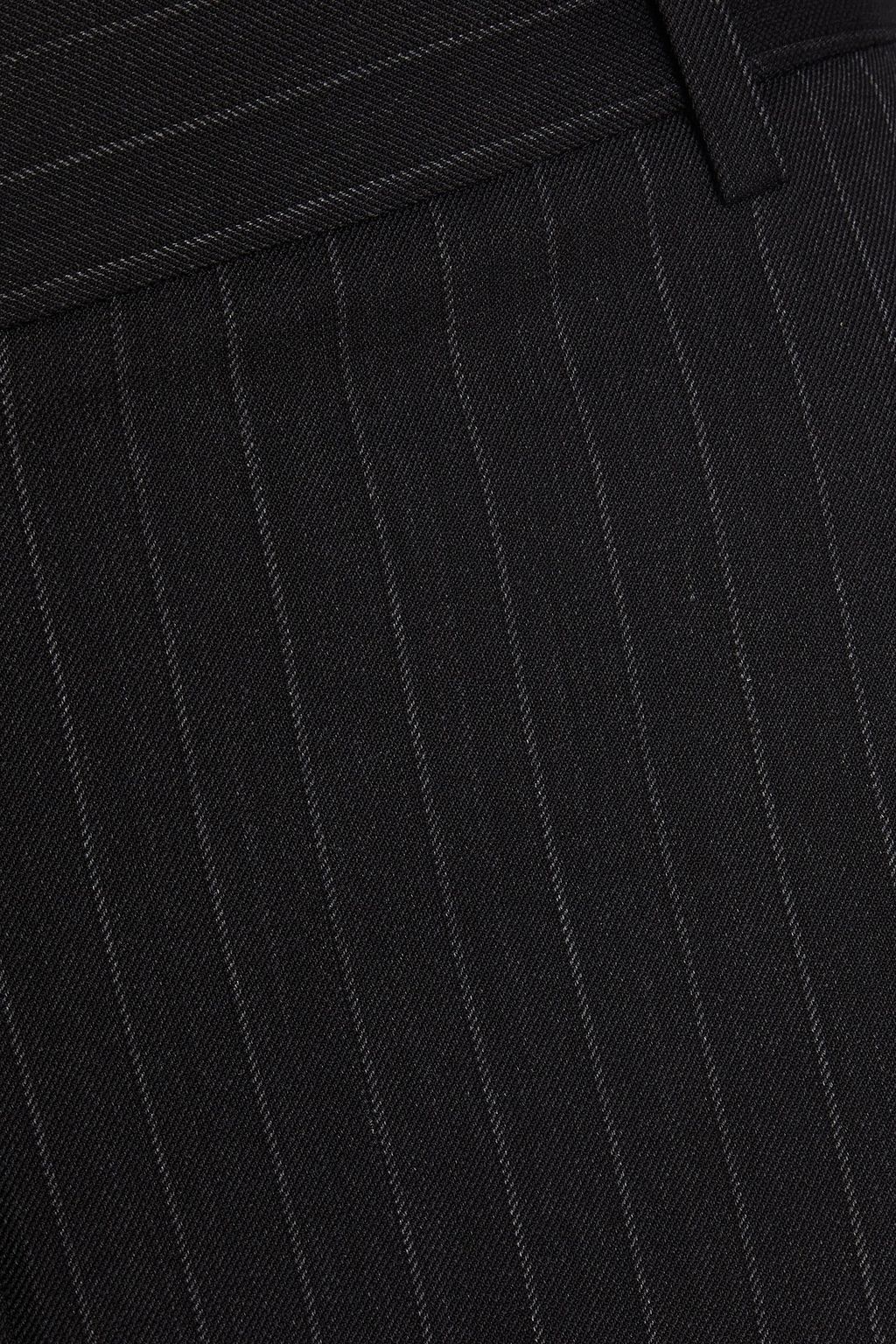NILI LOTAN Pinstriped stretch-wool twill flared pants