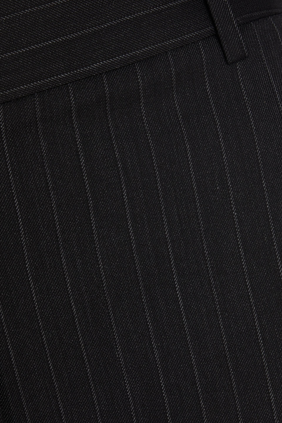 NILI LOTAN PINSTRIPED STRETCH-WOOL TWILL FLARED PANTS
