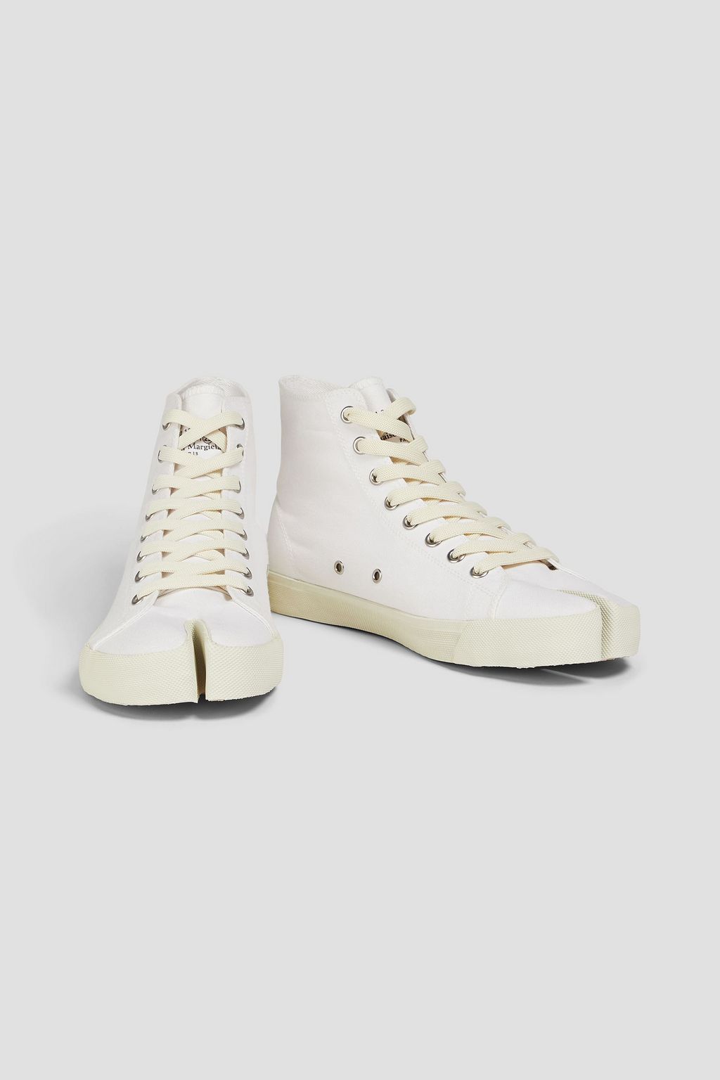 MAISON MARGIELA キャンバス ハイカットスニーカー ロゴプリント