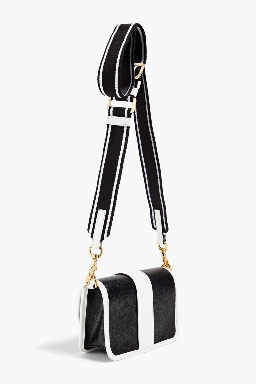 MOSCHINO Two-tone faux leather shoulder bag