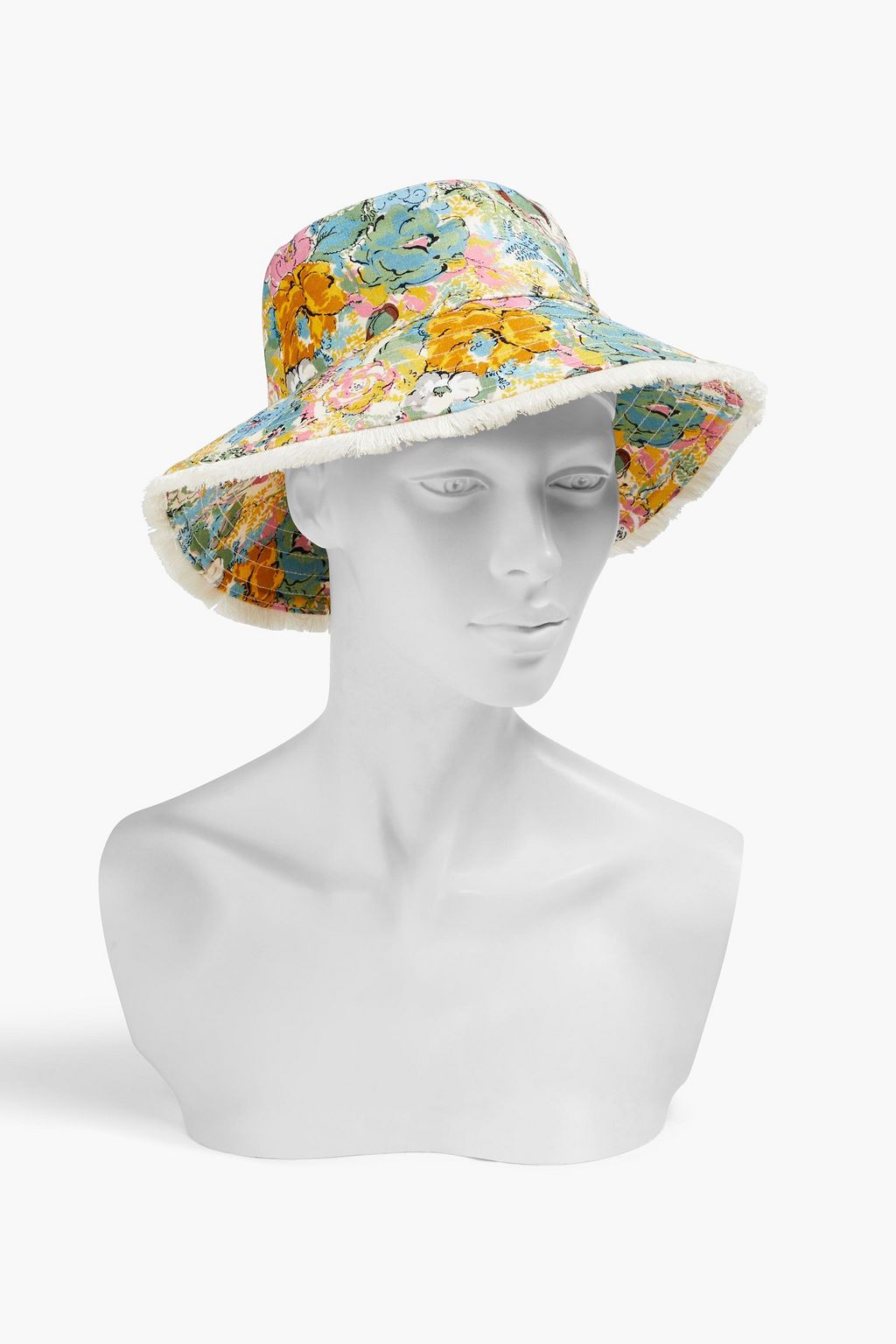 ZIMMERMANN Printed linen bucket hat