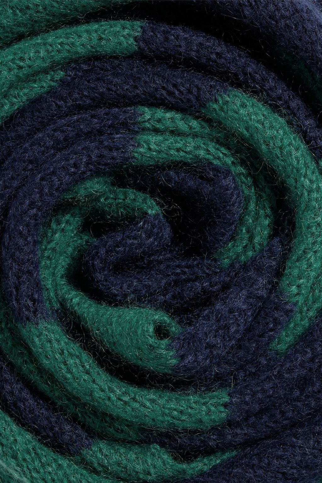 IRIS & INK Davina striped mohair-blend scarf