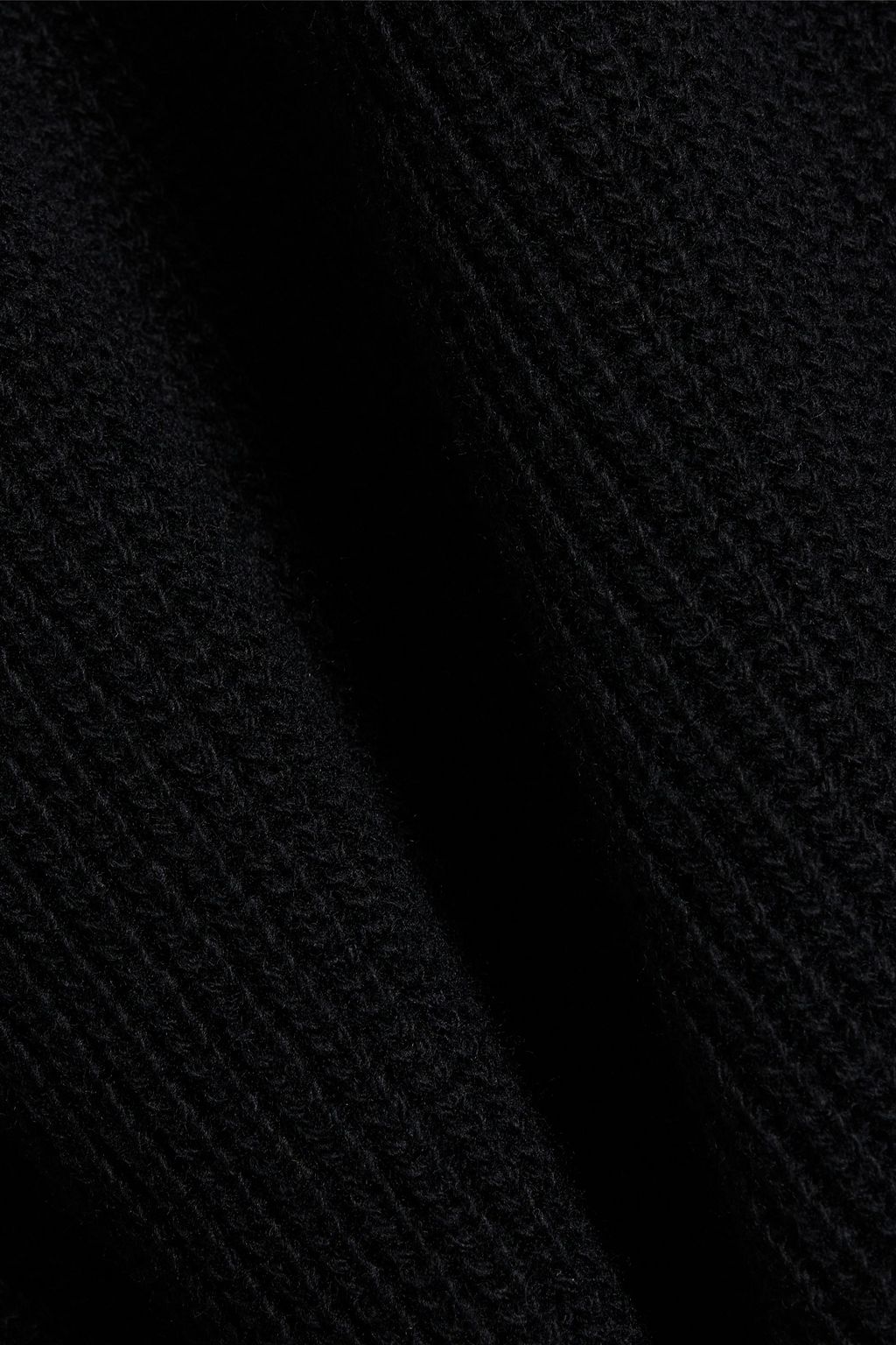 IRIS & INK Olive ribbed merino wool turtleneck sweater