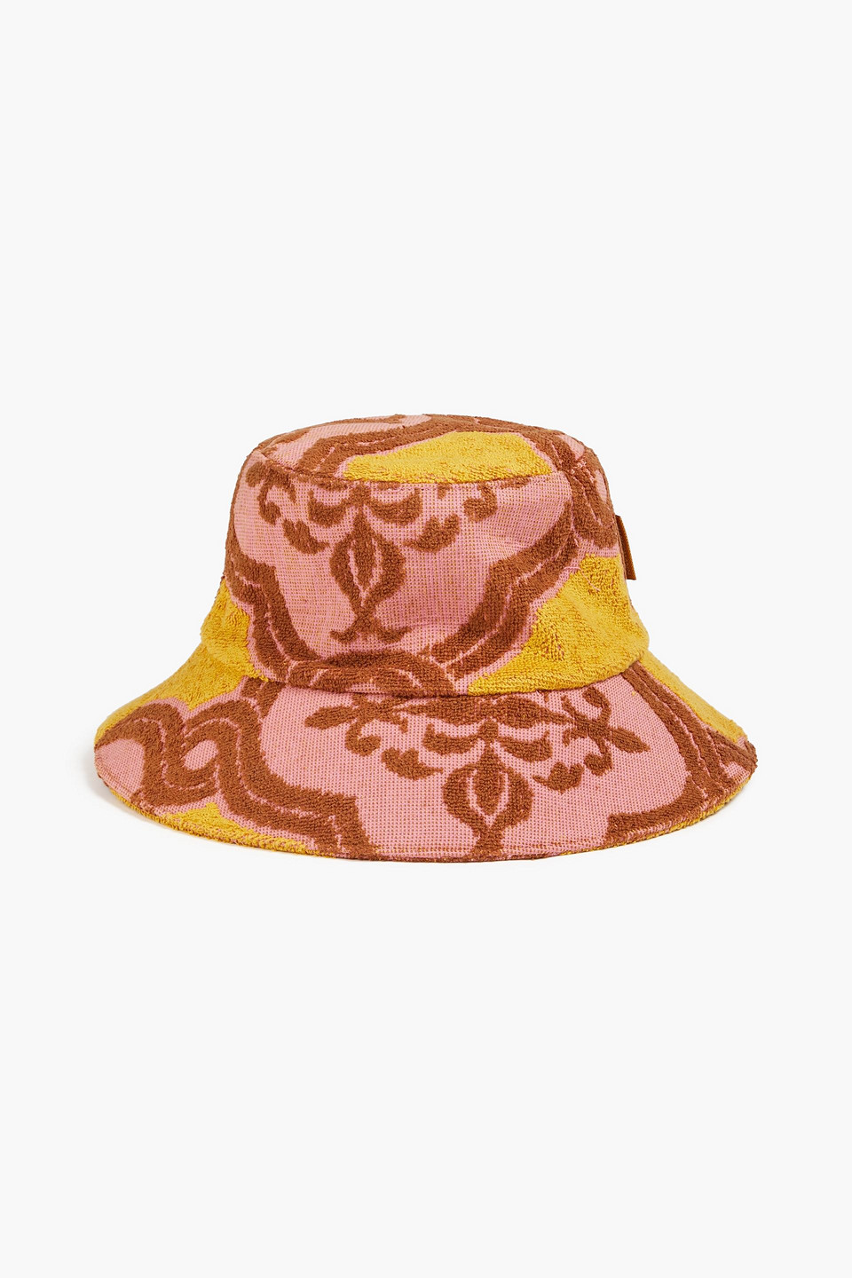 Printed cotton-terry bucket hat