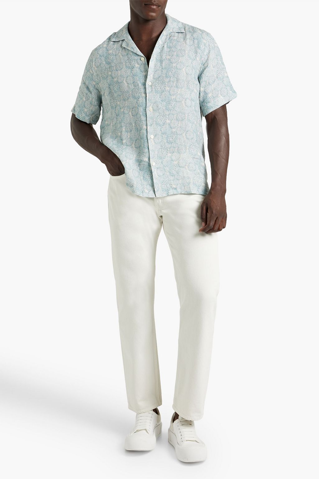 FRESCOBOL CARIOCA Roberto printed linen shirt