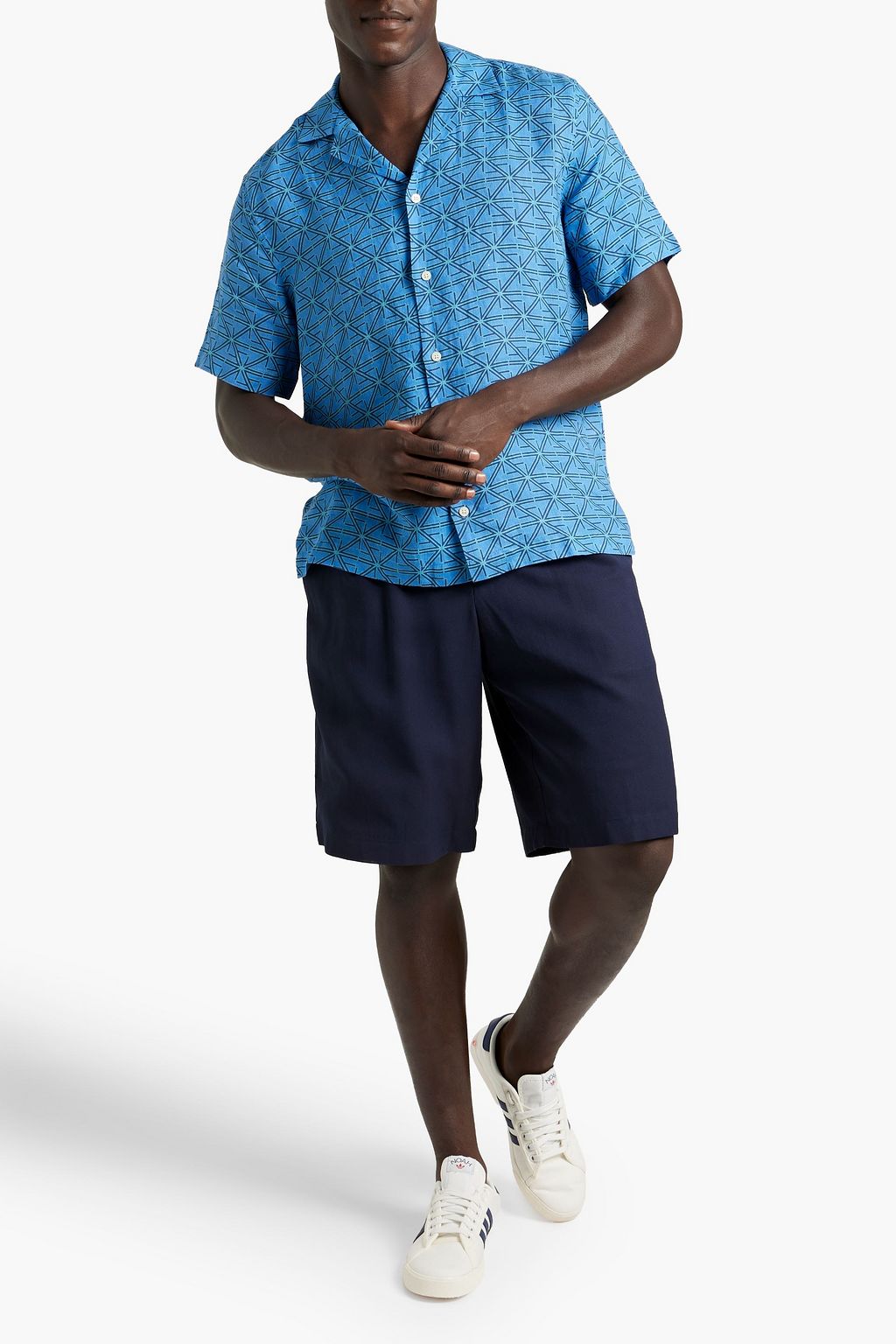 FRESCOBOL CARIOCA Roberto printed linen shirt