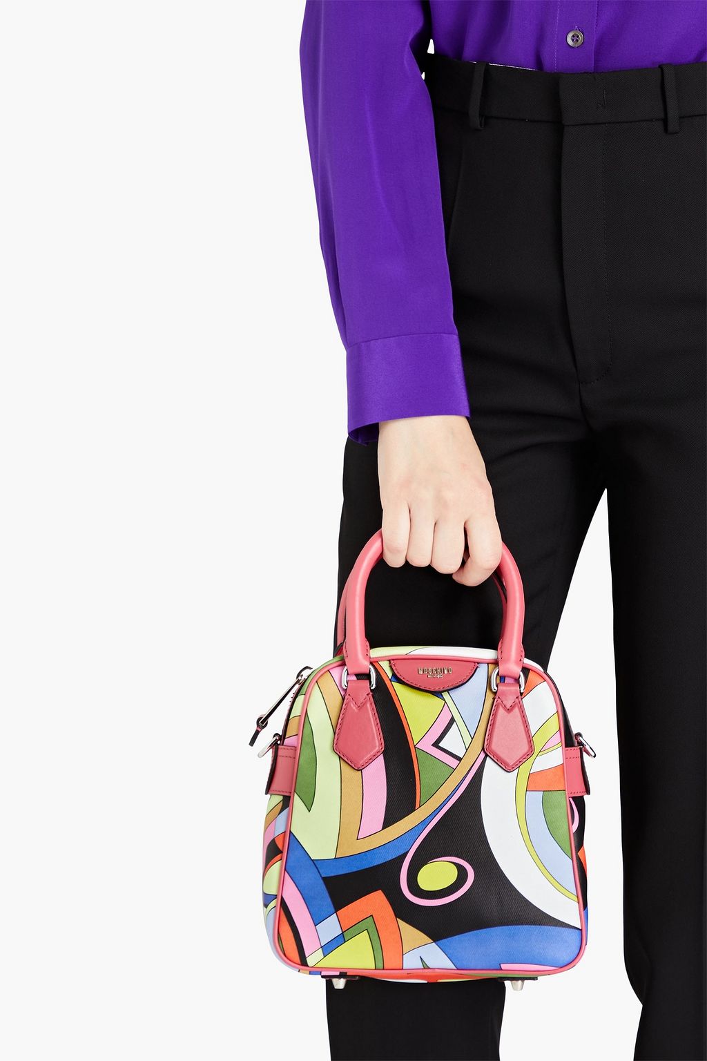 MOSCHINO Printed coated canvas tote