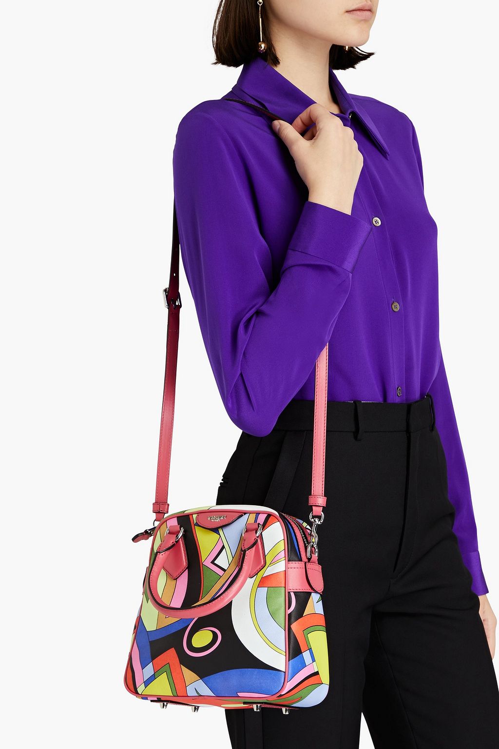 MOSCHINO Printed coated canvas tote
