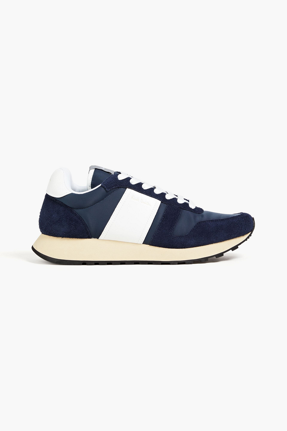 Shop Paul Smith Eighties Suede, Leather And Shell Sneakers In Navy