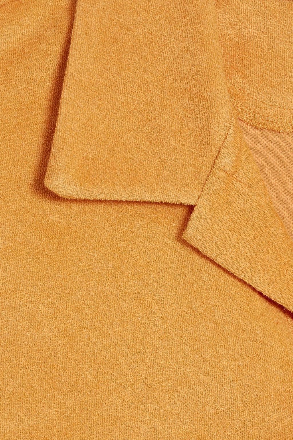 FRESCOBOL CARIOCA Faustino cotton, Lyocell and linen-blend terry polo shirt