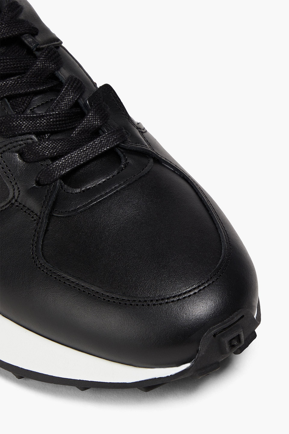 Shop Paul Smith Eighty Five Leather Sneakers In Black