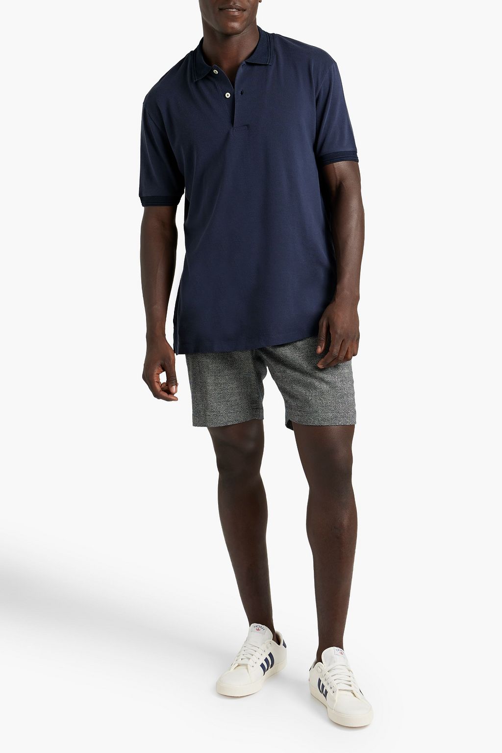 FRESCOBOL CARIOCA Dias stretch-cotton and Lyocell-blend piqué polo shirt