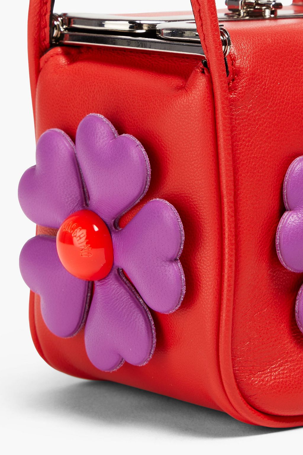 MOSCHINO حقيبة توت مصنوعة من الجلد الصناعي ومُزيّنة بزخارف الأزهار