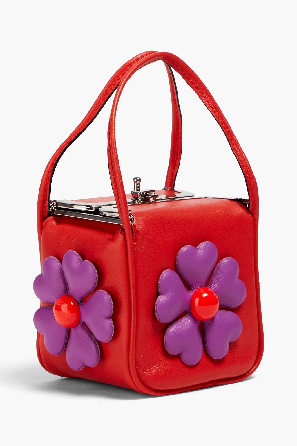 MOSCHINO حقيبة توت مصنوعة من الجلد الصناعي ومُزيّنة بزخارف الأزهار