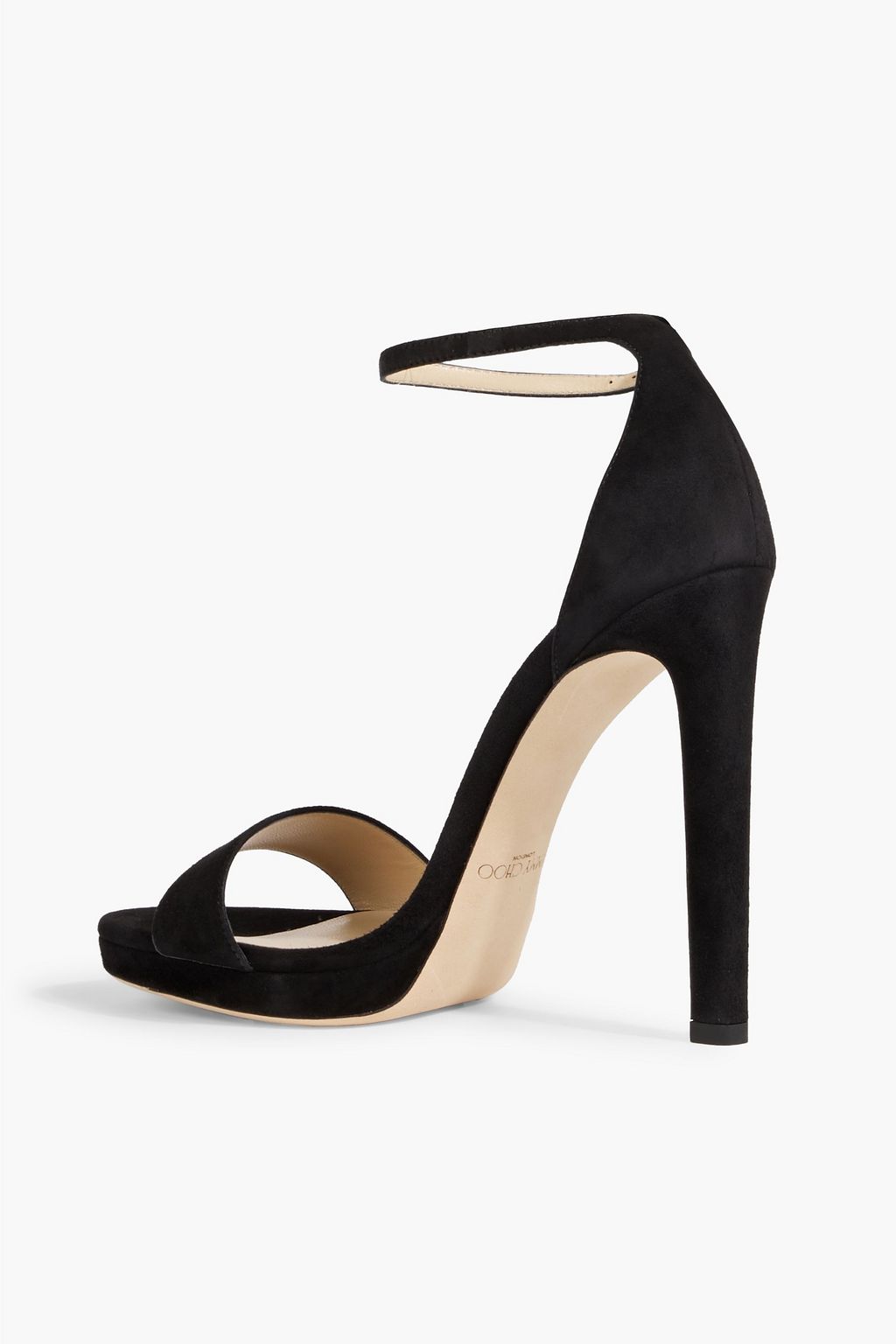 JIMMY CHOO صندل «ميستي» مصنوع من جلد السويد بكعب مقاس 120