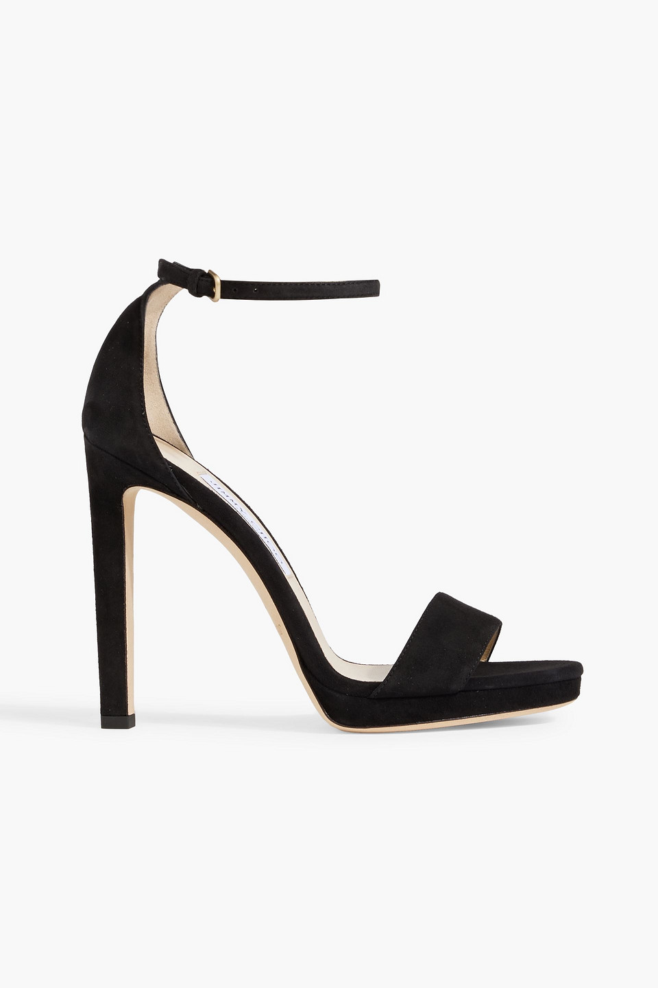 JIMMY CHOO MISTY 120 SUEDE SANDALS