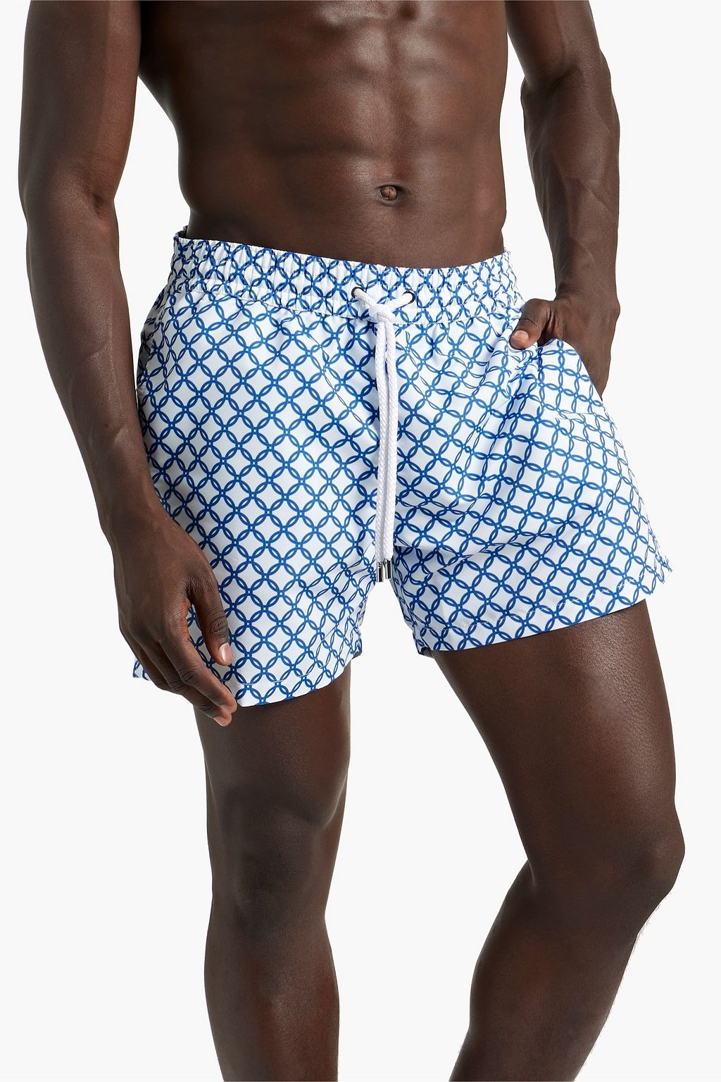 FRESCOBOL CARIOCA Short-length printed swim shorts