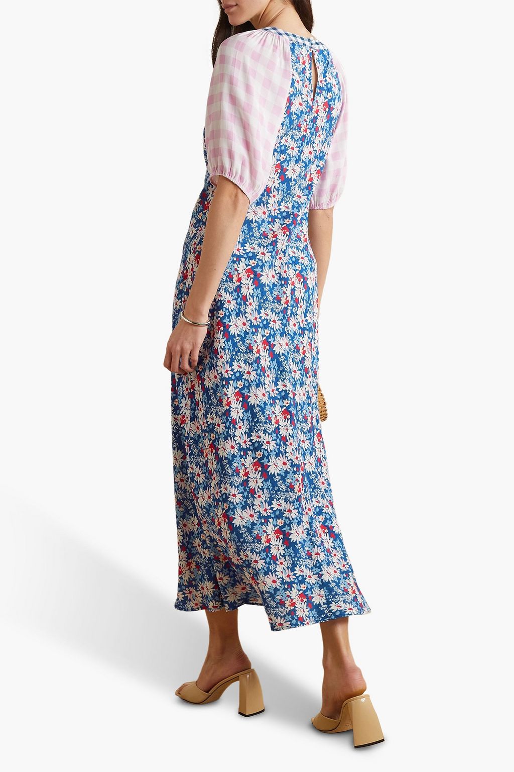 RIXO Medora printed crepe midi dress