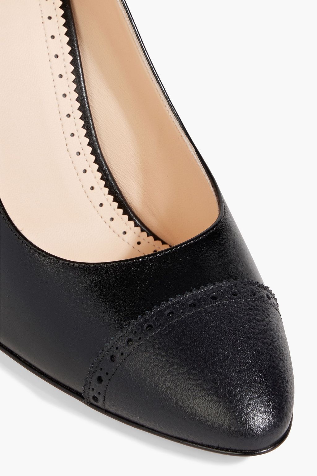 THOM BROWNE Laser-cut leather pumps