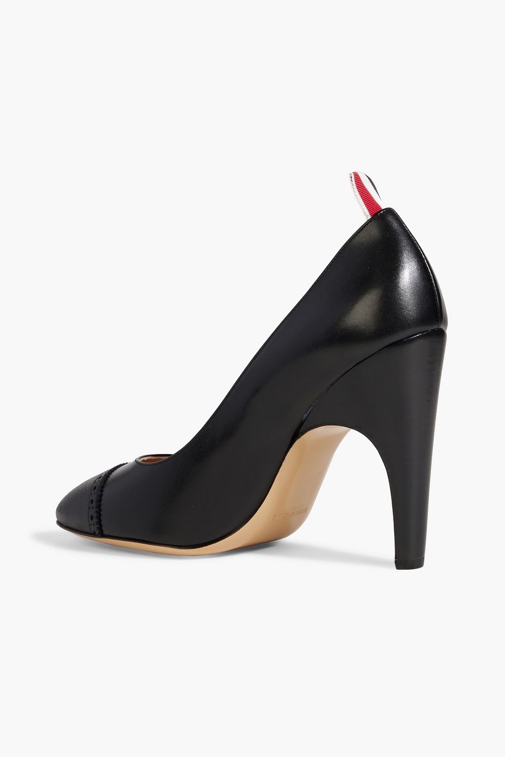 THOM BROWNE Laser-cut leather pumps