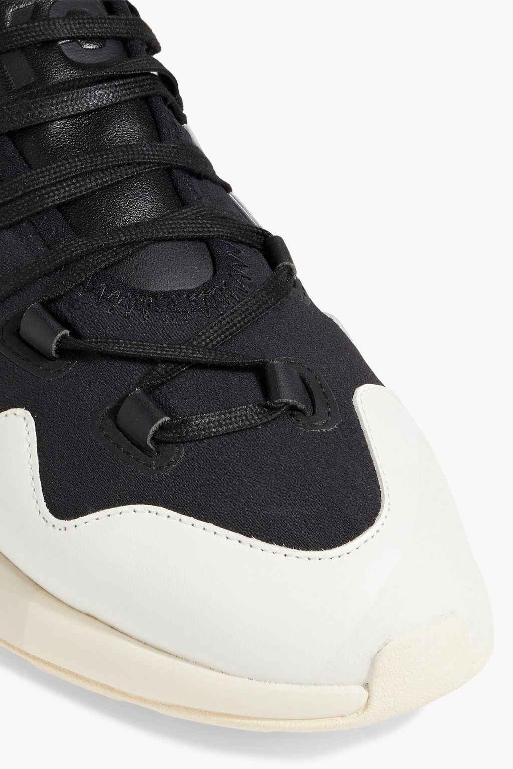 Y-3 Idoso Boost leather-trimmed neoprene sneakers