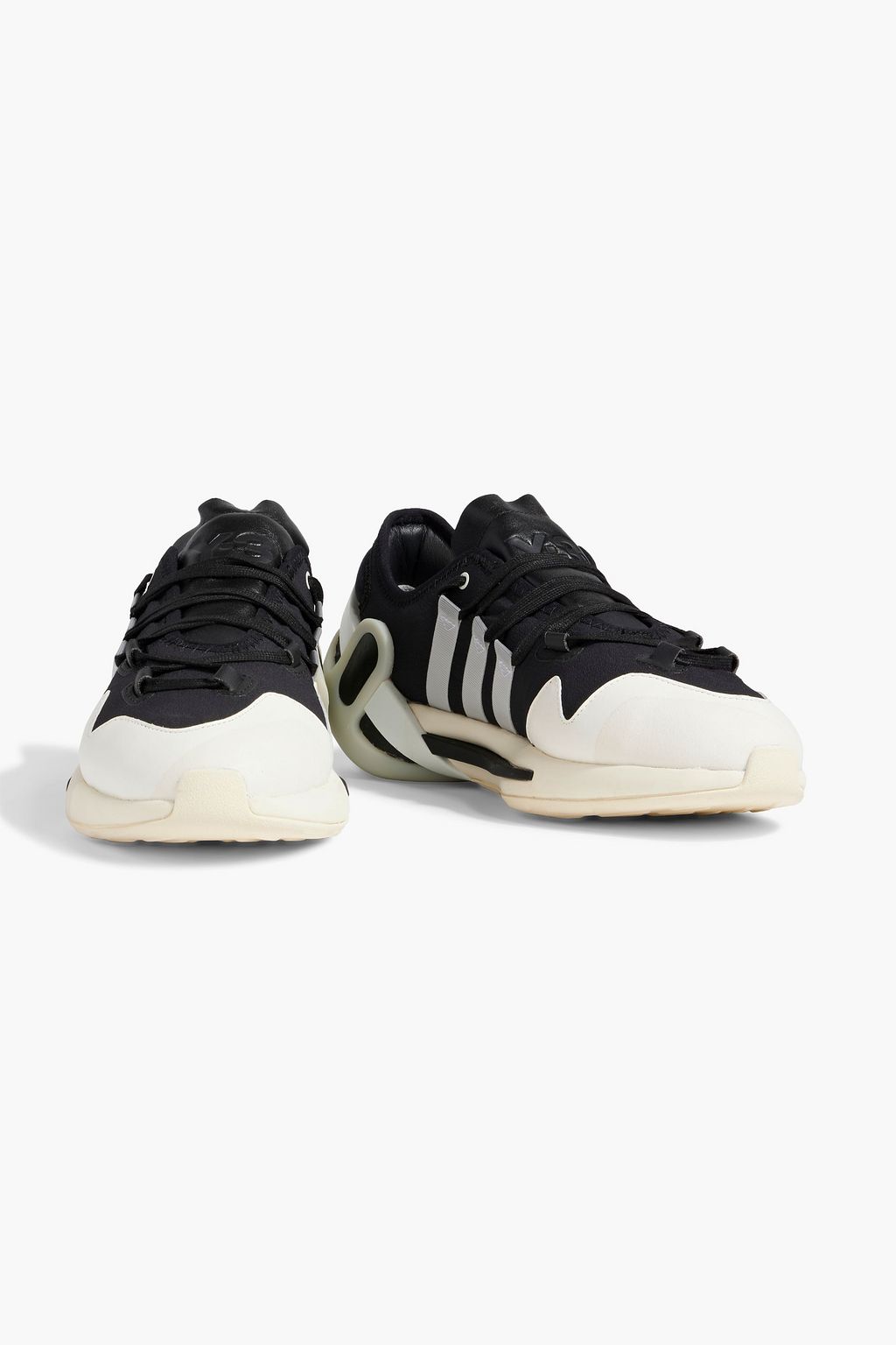 Y-3 Idoso Boost leather-trimmed neoprene sneakers
