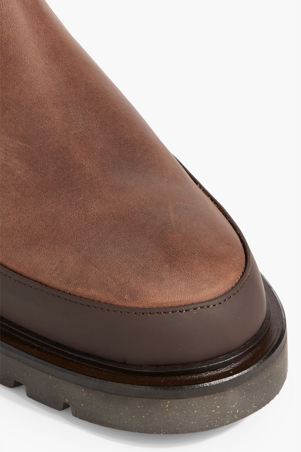 Shop Paul Smith Geyser Burnished-leather Chelsea Boots In Brown