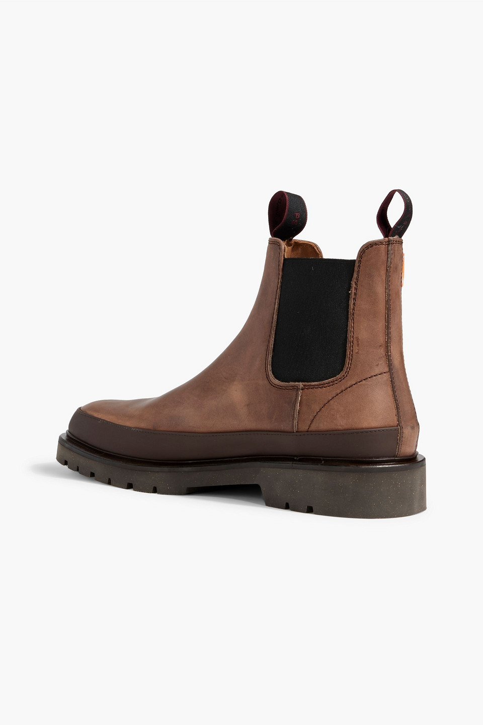 Shop Paul Smith Geyser Burnished-leather Chelsea Boots In Brown