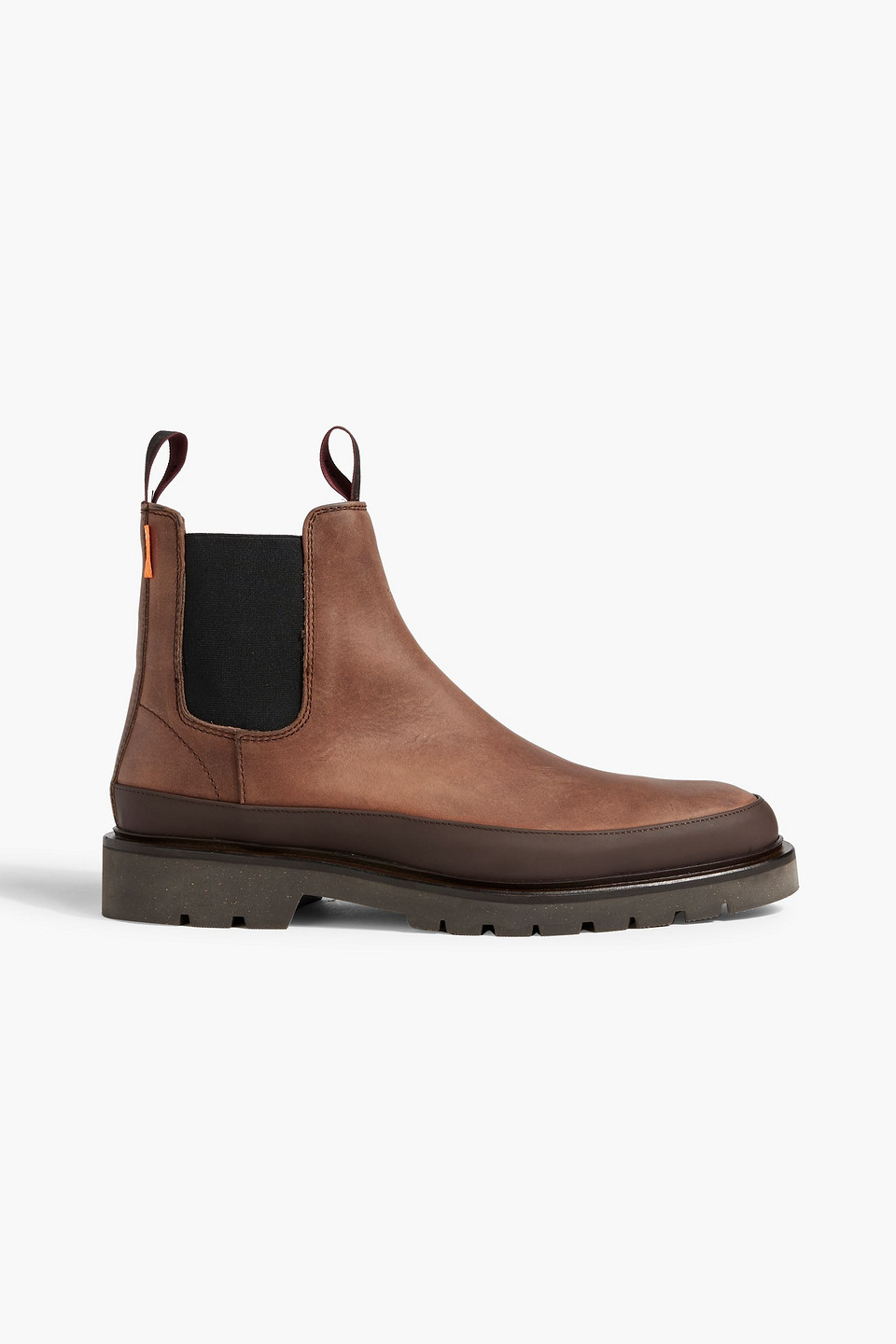 Paul Smith Geyser Burnished-leather Chelsea Boots In Brown