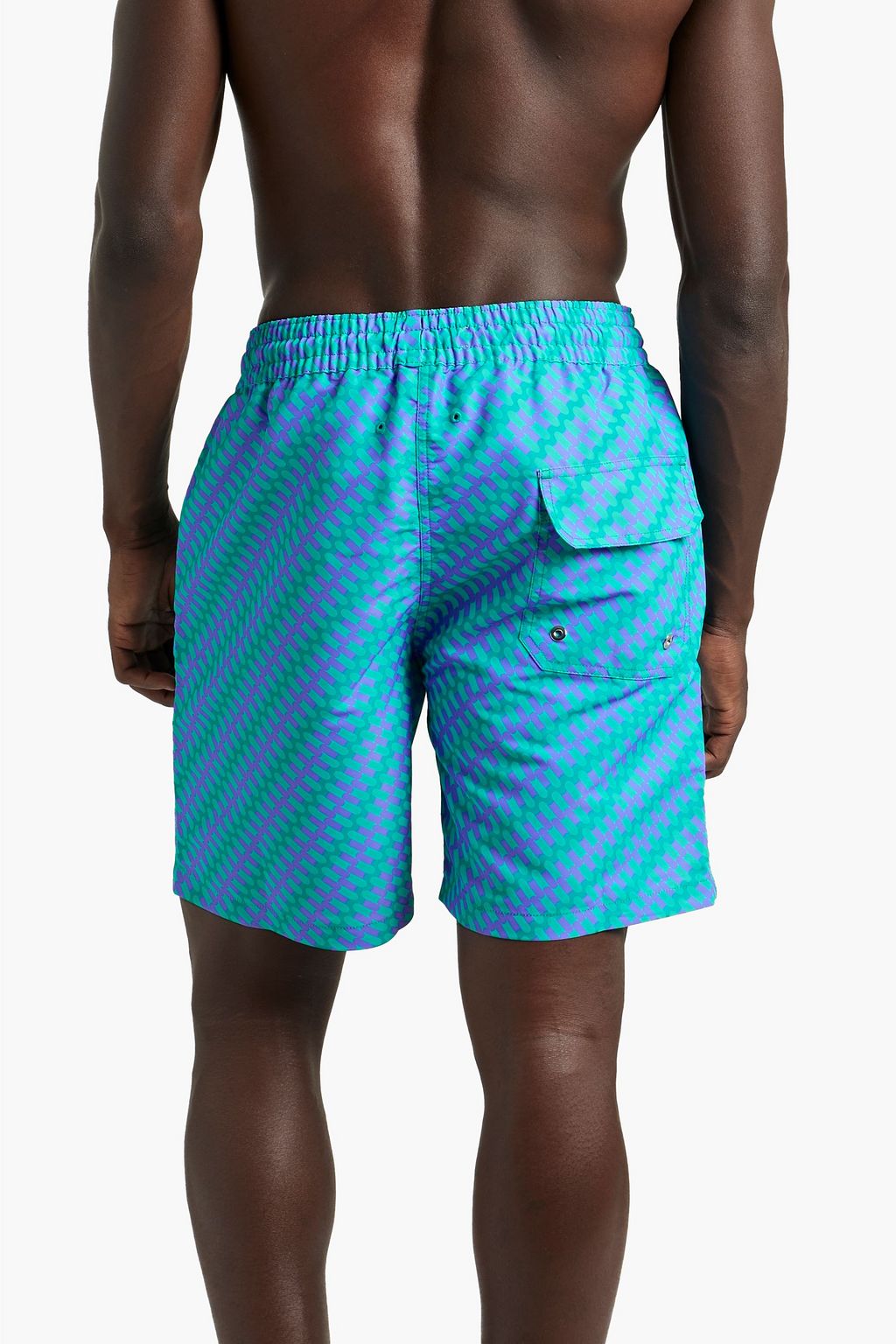 FRESCOBOL CARIOCA Mid-length printed swim shorts