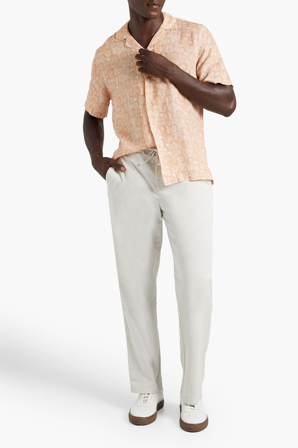 FRESCOBOL CARIOCA Roberto printed linen shirt
