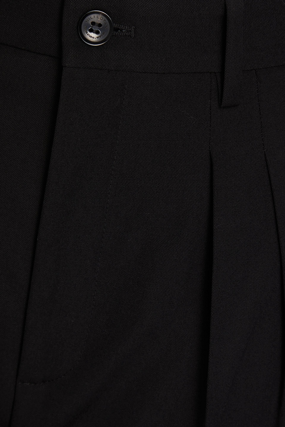 Nili Lotan Wool Tapered Pants In Black