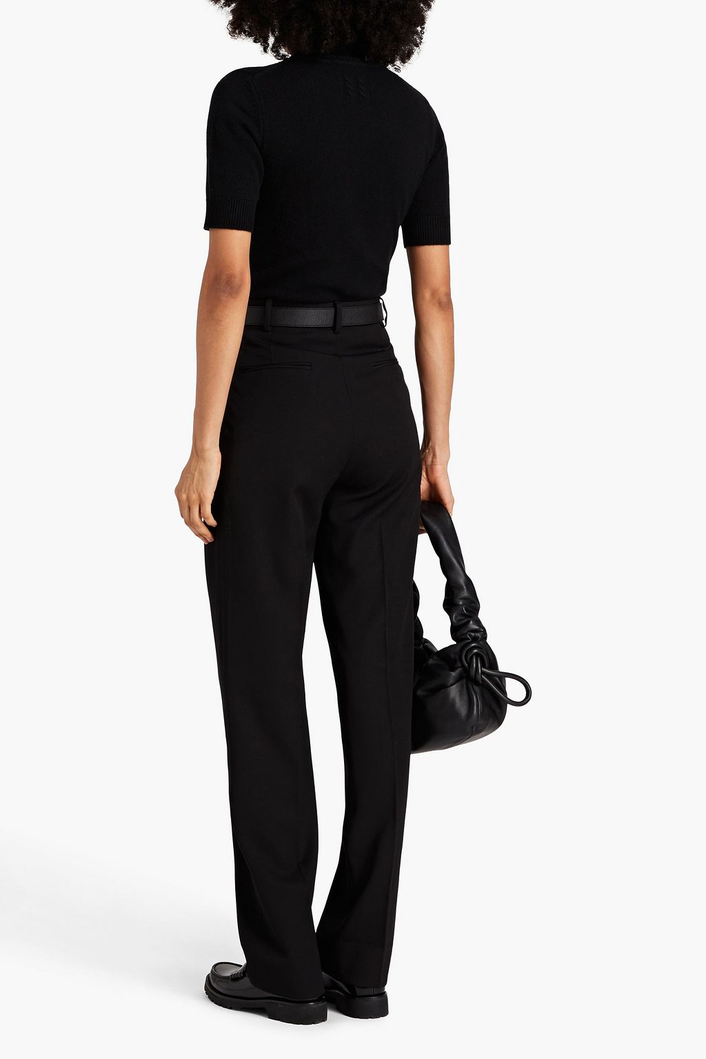 NILI LOTAN Wool straight-leg pants