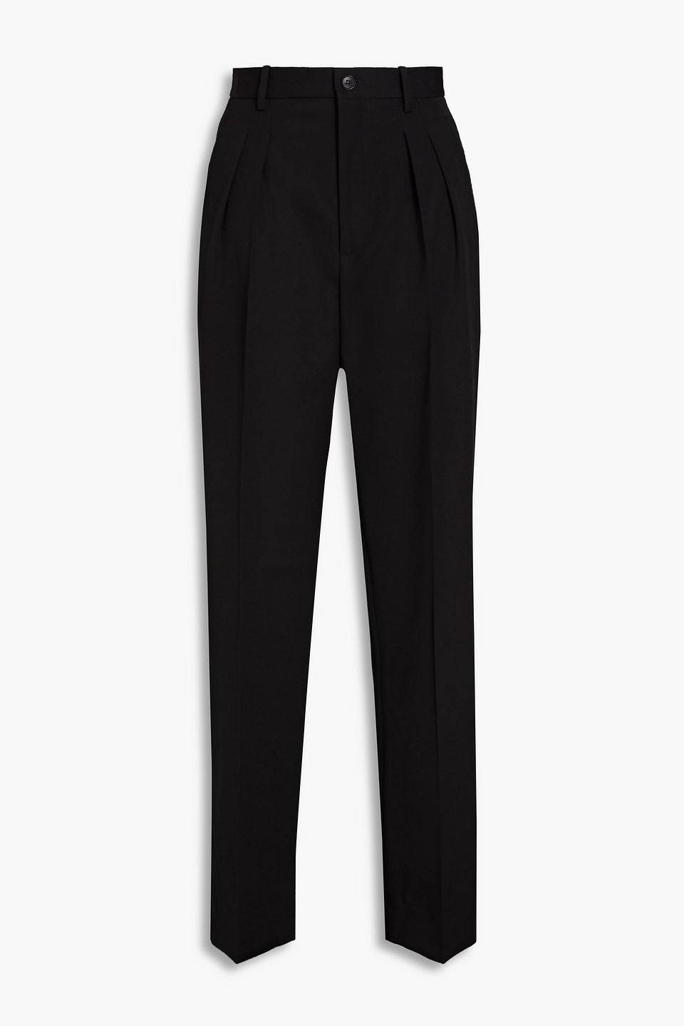 Nili Lotan Wool Tapered Pants In Black