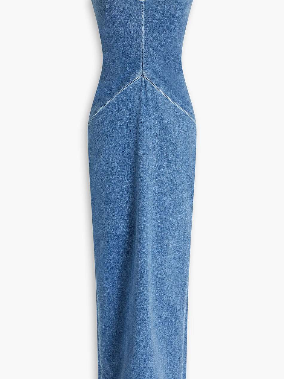 denim maxi dress