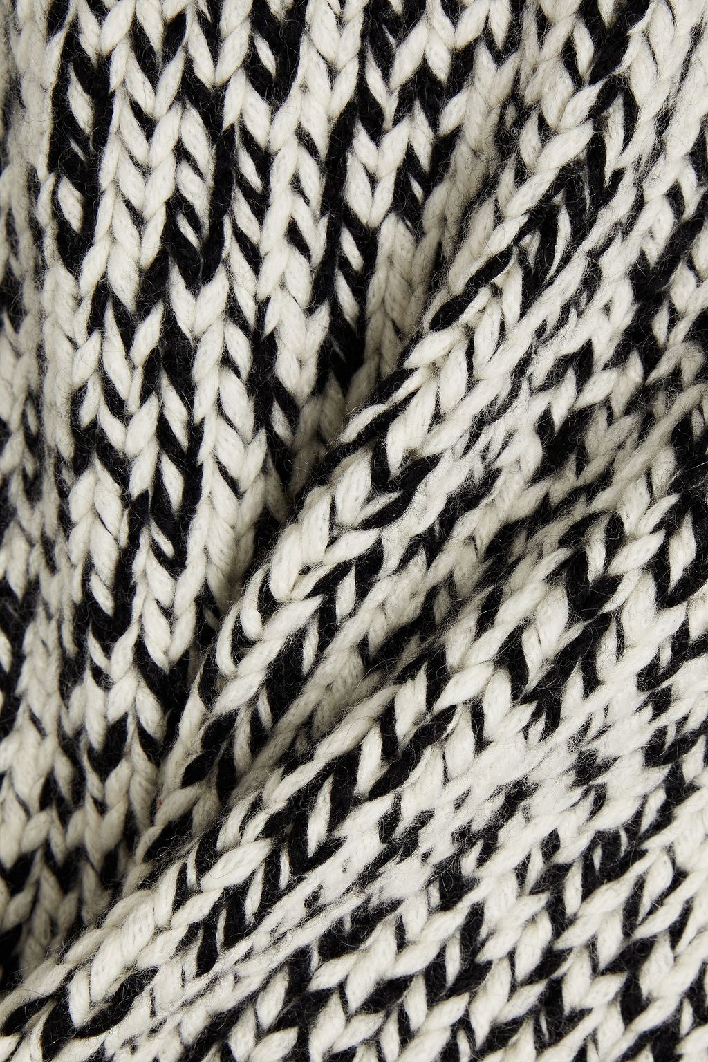 NILI LOTAN Marled cashmere turtleneck sweater