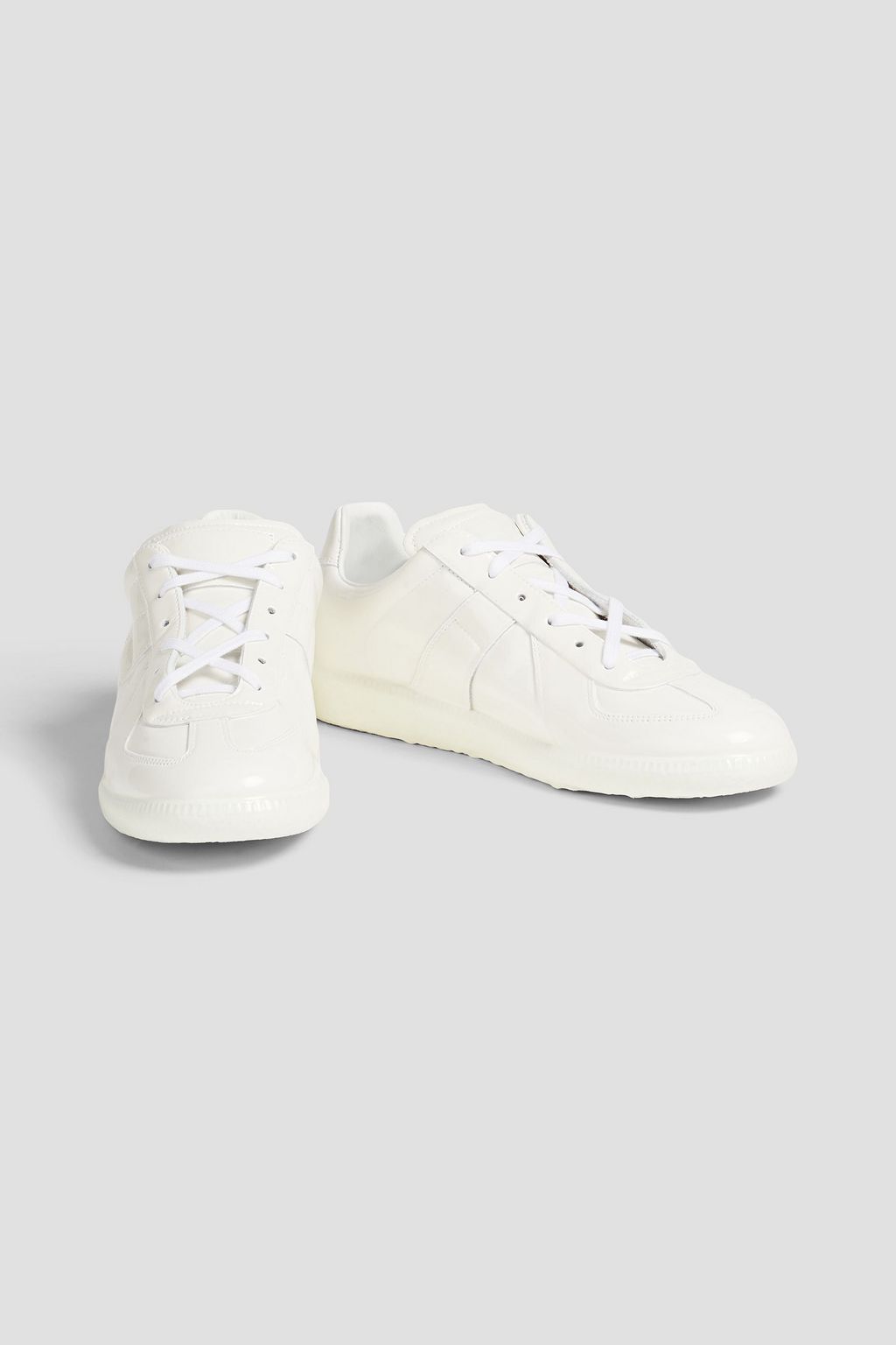 MAISON MARGIELA Replica glossed-leather sneakers