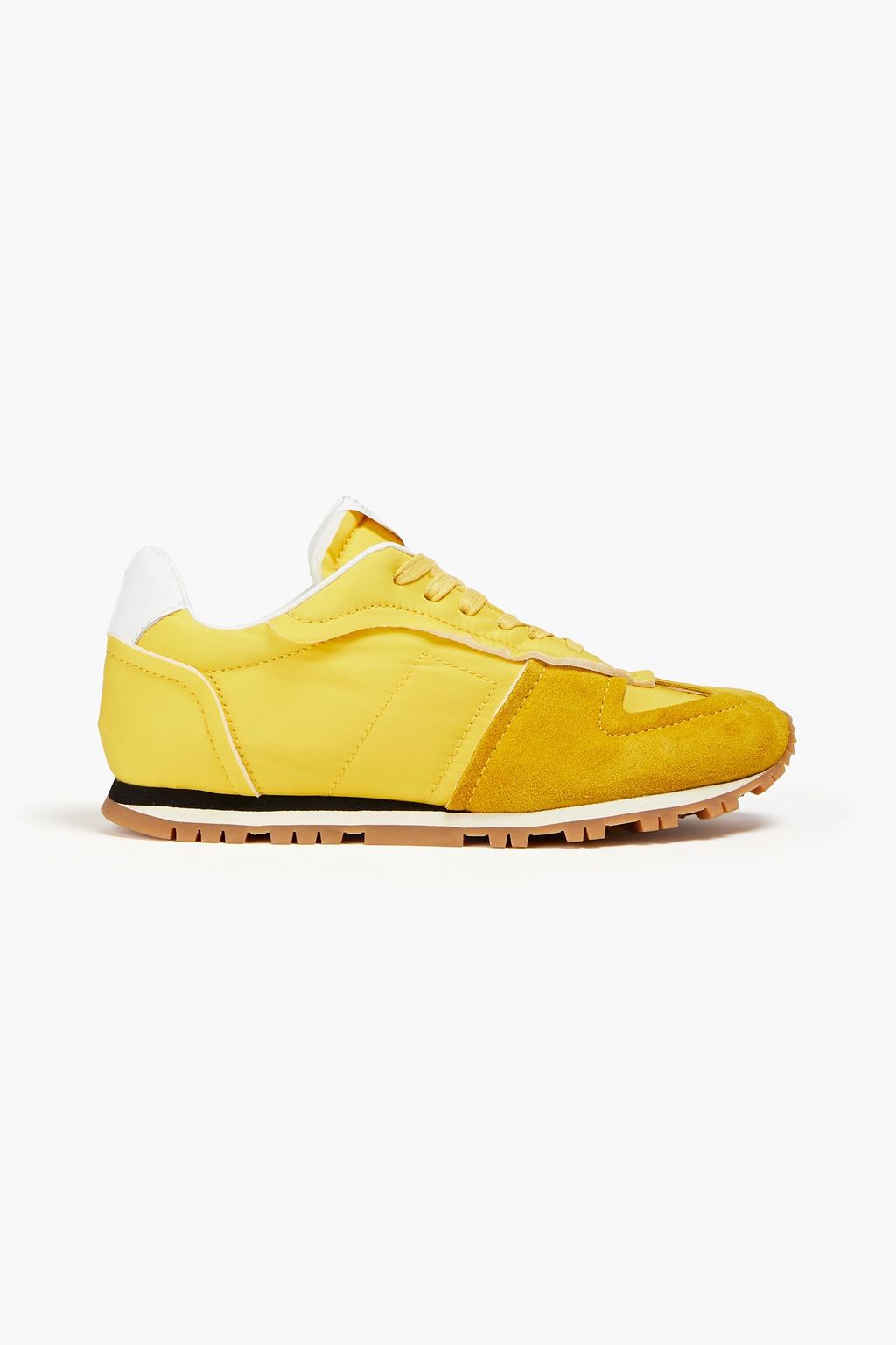 MAISON MARGIELA Shell and suede sneakers THE OUTNET