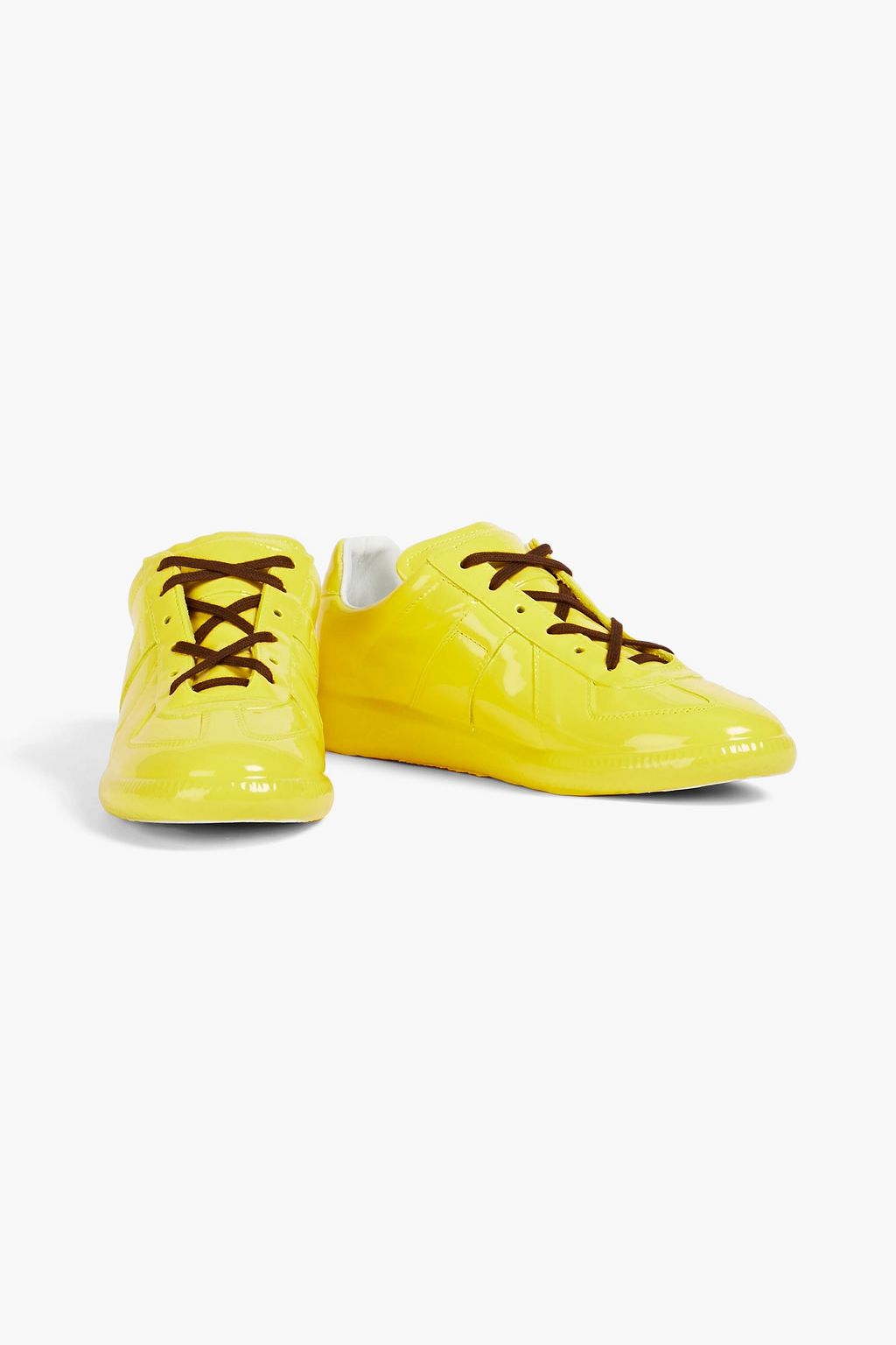 MAISON MARGIELA Replica glossed-leather sneakers