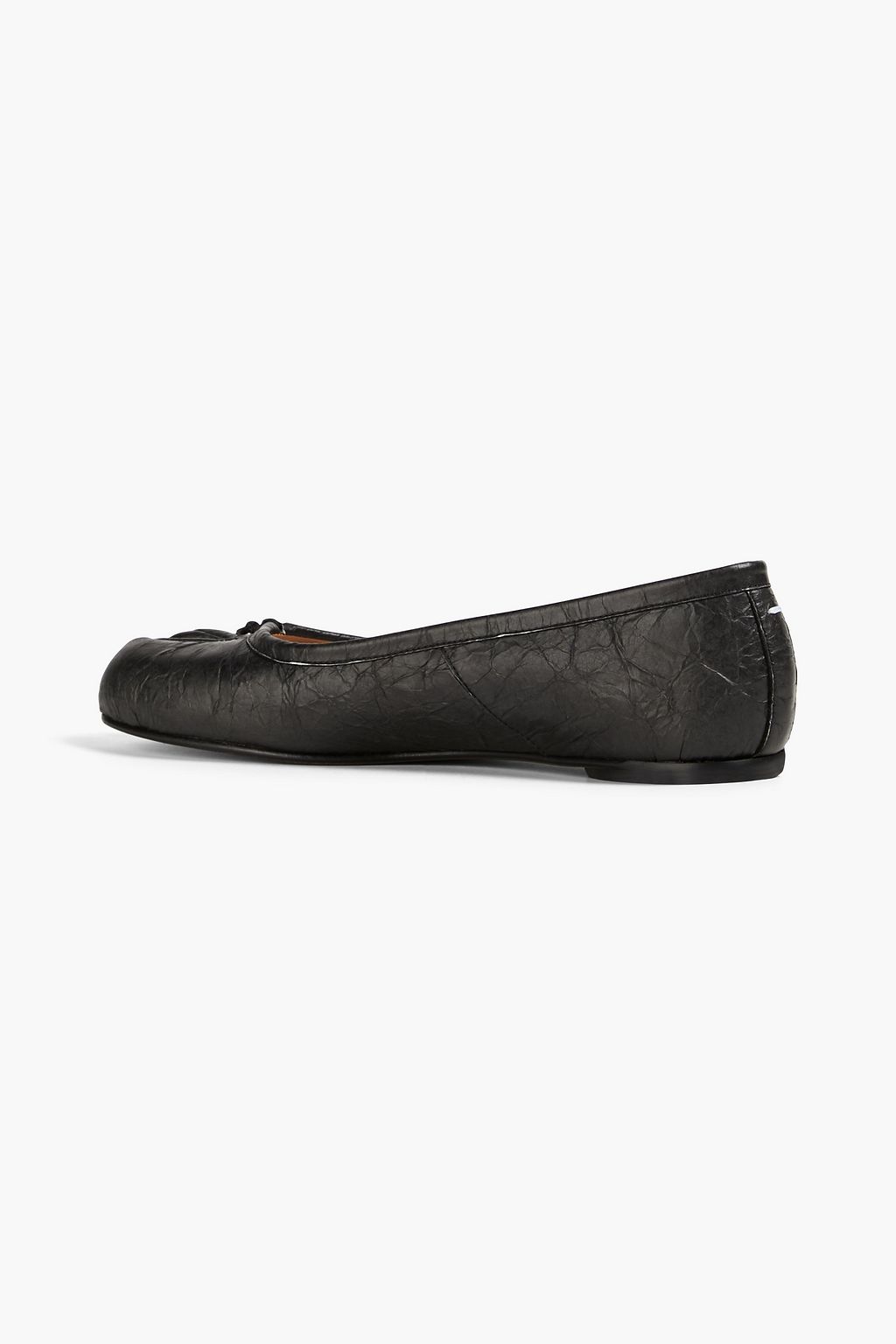 MAISON MARGIELA Tabi split-toe crinkled faux leather ballet flats