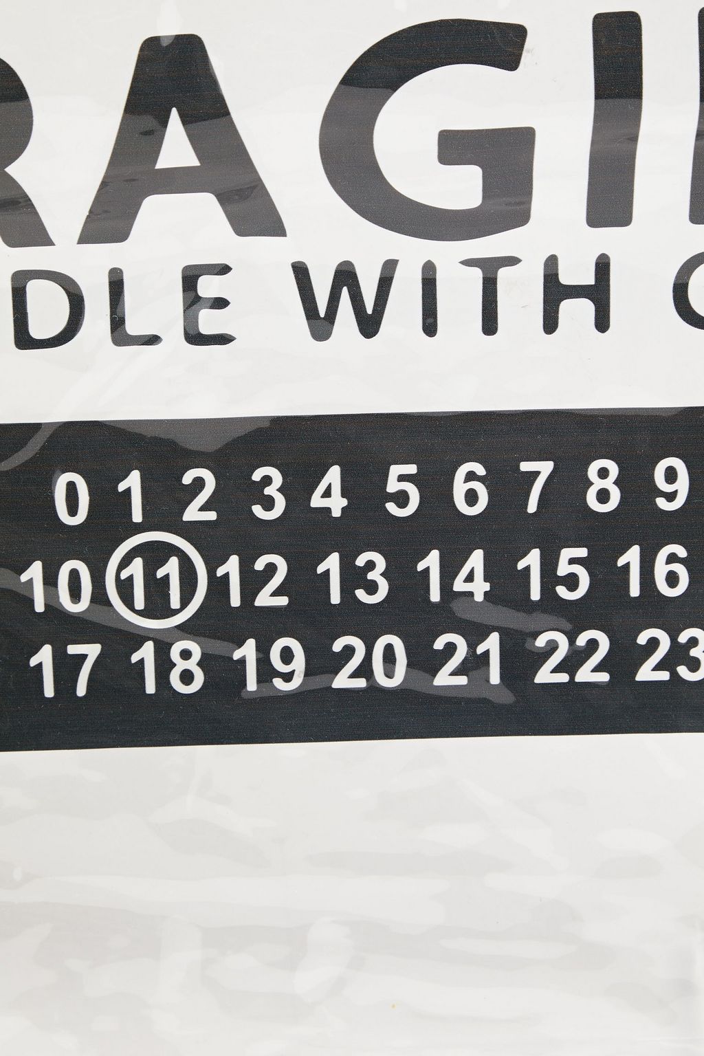 MAISON MARGIELA Printed PVC tote
