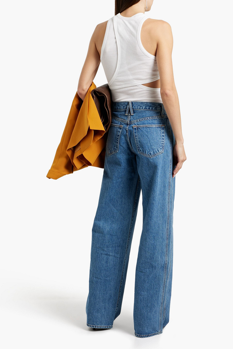 SLVRLAKE MICA MID-RISE WIDE-LEG JEANS