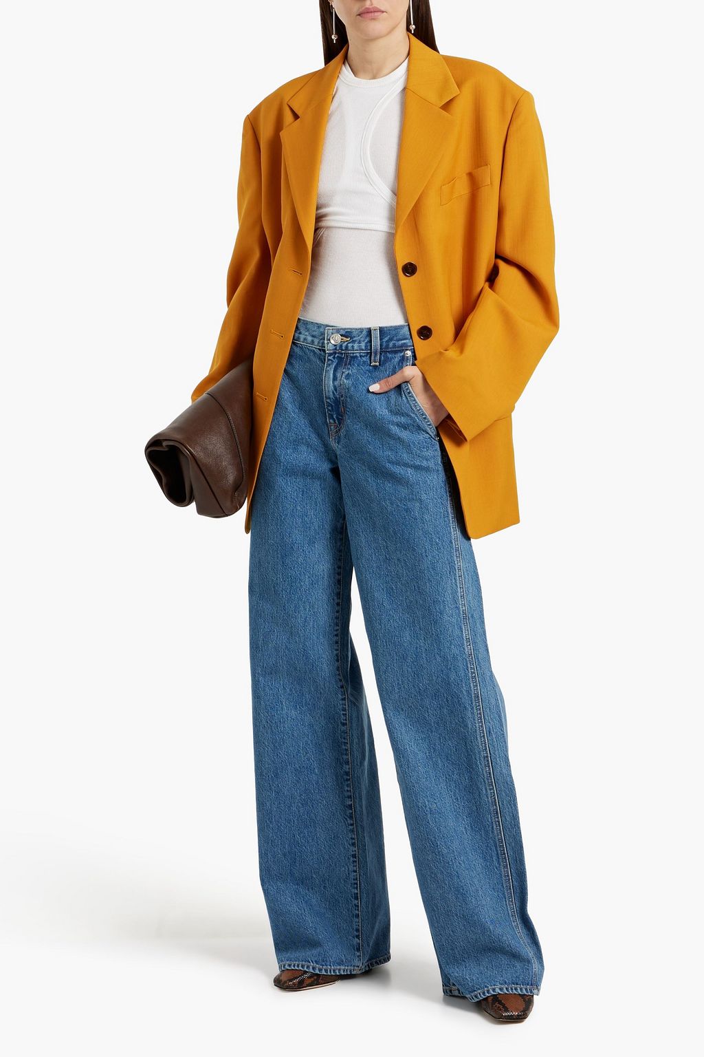 SLVRLAKE Mica mid-rise wide-leg jeans