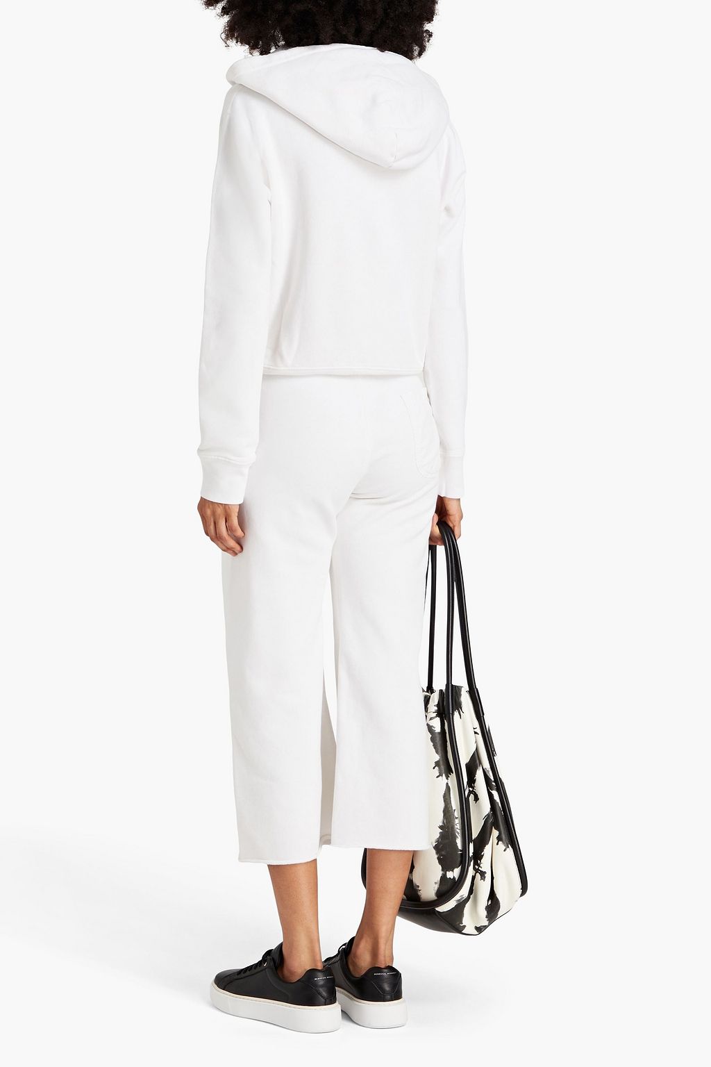 NILI LOTAN French cotton-terry track pants