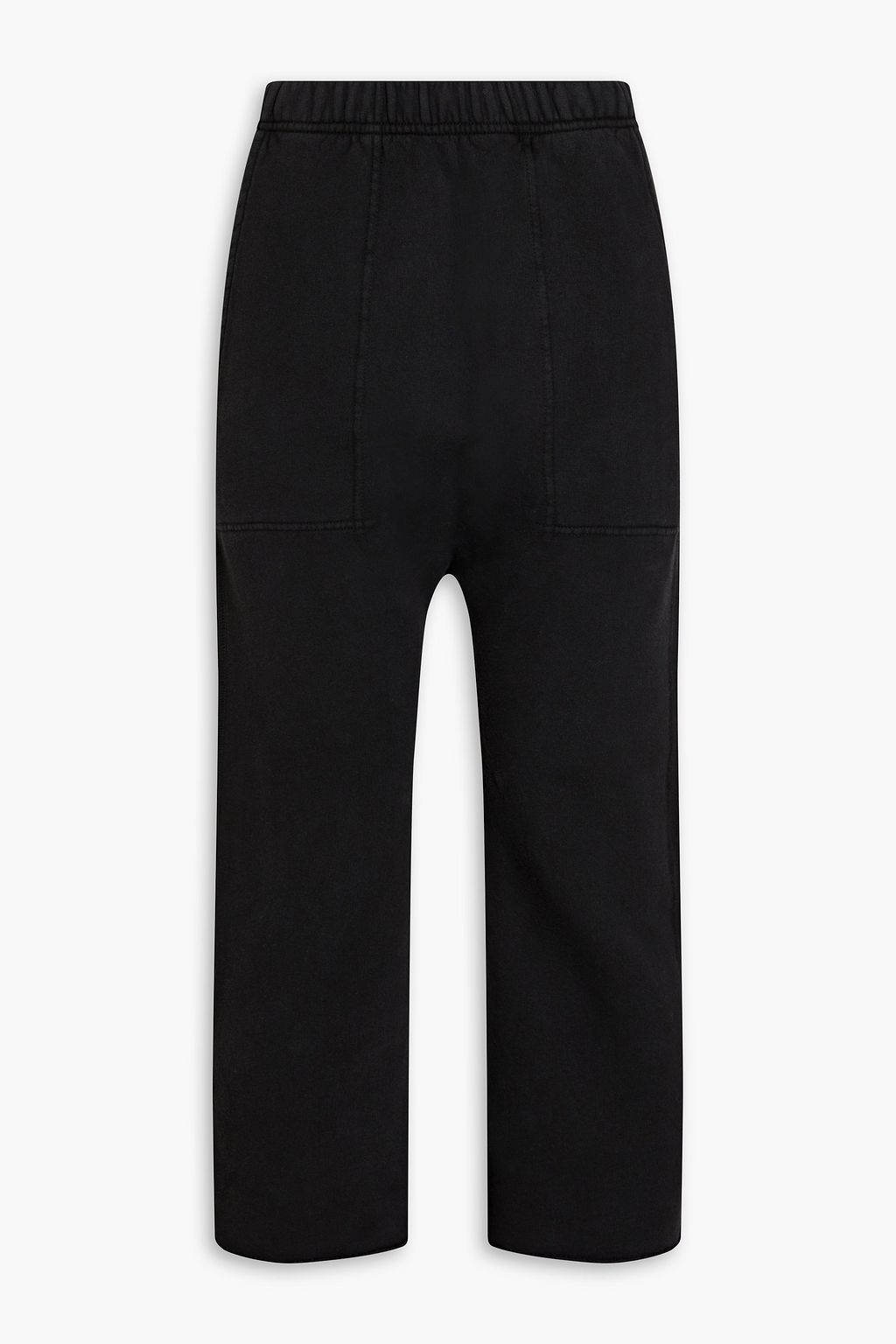 NILI LOTAN SF cropped French cotton terry track pants THE OUTNET