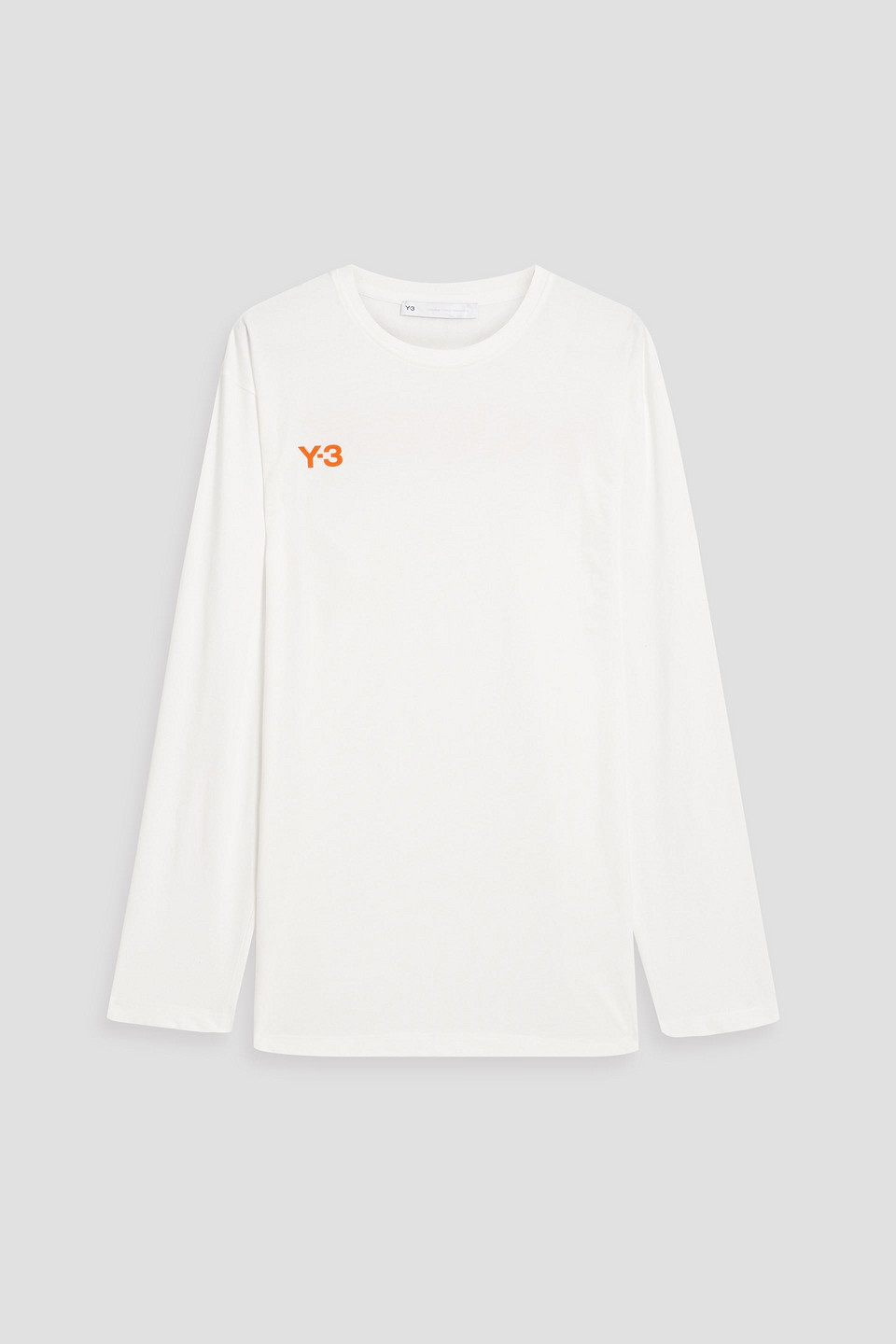 Shop Y-3 Logo-print Cotton-jersey T-shirt In White