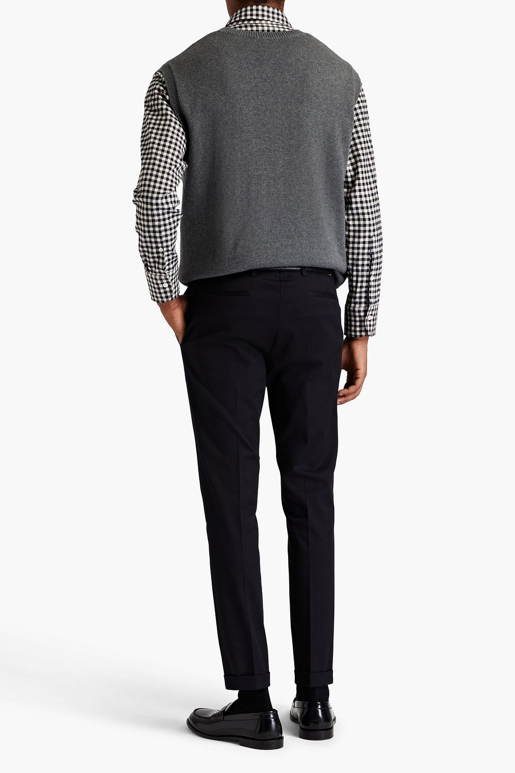 PAUL SMITH Hose mit schmalem Bein aus Twill aus einer Baumwollmischung